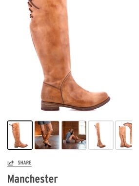 Bed Stu Manchester Lace-Up Tall Boots in Cognac